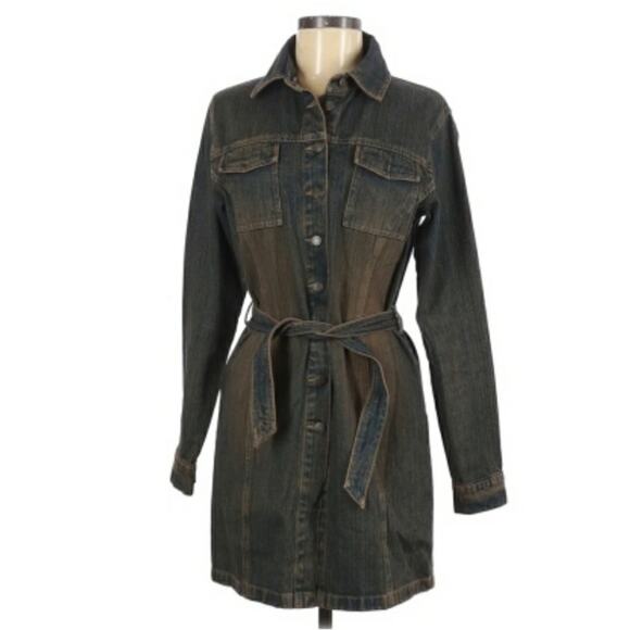 Buffalo by David Bitton Denim Long Sleeve Jean Dress - Picture 1 of 4